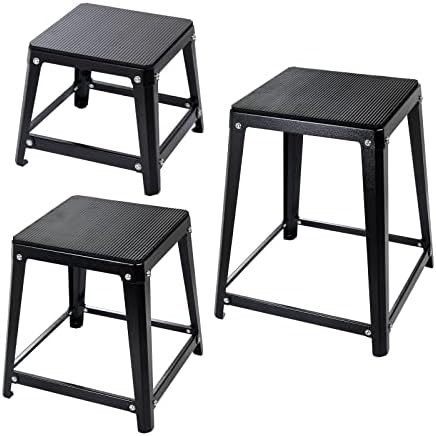 Plyometric Platform Box, Plyometric Box Jump Set For Home Gym Training, Conditioning, Strength Training