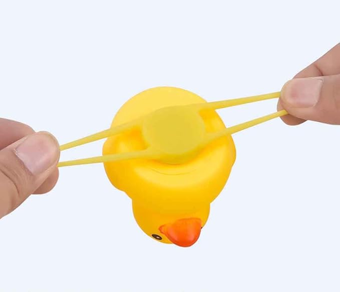 Lovely Yellow Duck Bike Bell, Kids Bike Horn, Rubber Yellow Duck Bicycle Accessories with LED Light - for Kids Toddler Children Adults Sport Outdoor