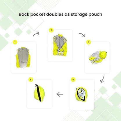 ReflecToes Reflective Safety Vest for Night Visibility – Hi Vis Running & Cycling Gilet – Lightweight, Breathable Outer Layer