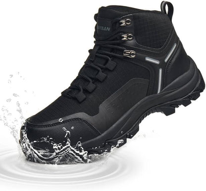 Waterproof Women's Hiking Boots with Wide Toe Box Lightweight Non-Slip Grip Ankle Support, Durable Comfort for Trekking, Trail Running, and Outdoor Adventures