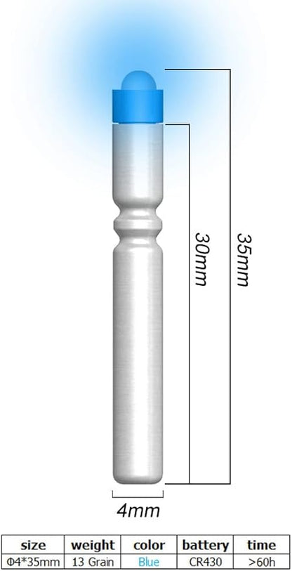 Fishing Bobber Lights,Night Fishing Float Lights,Fishing Glow Sticks,Lighted Nocks for Arrows 6-Pack