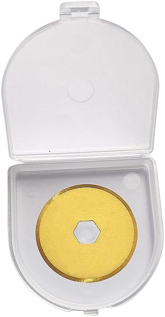 18mm Rotary Cutter Blades 5-Pack Replacement Blades Fits Fiskars, OLFA for Quilting Scrapbooking Sewing Arts & Crafts Sharp and Durable Cutter Blade