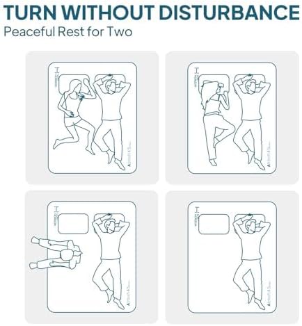 LOSTHORIZON Air & Foam Camping Mattress, Self-Inflating Sleeping Pad, 4.5" Thick, with Air Pump, Full