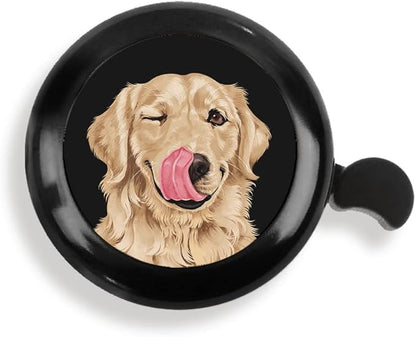 WIRESTER Cute Aluminum Round Bike Bell, Classic Ring Bicycle Bell, Bike Accessories Bell Ring for Adults Kids Girls Boys (Black, Red, Blue, Purple)