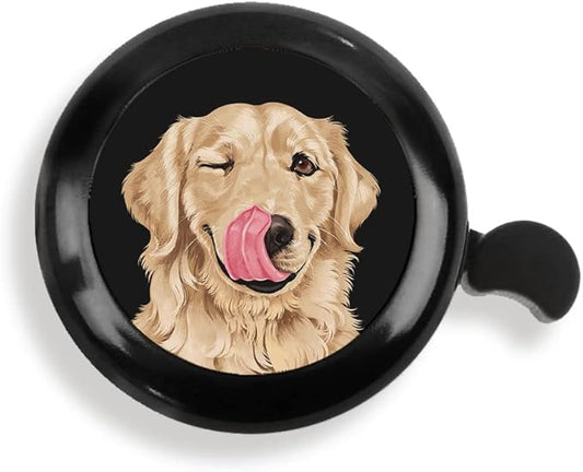 WIRESTER Cute Aluminum Round Bike Bell, Classic Ring Bicycle Bell, Bike Accessories Bell Ring for Adults Kids Girls Boys (Black, Red, Blue, Purple)