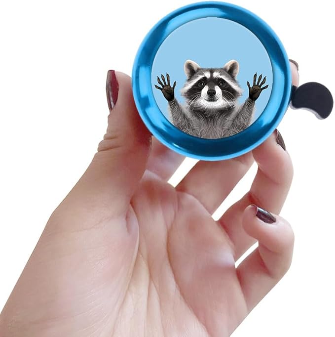 WIRESTER Blue Aluminum Round Bike Bell, Classic Ring Bicycle Bell, Bike Accessories Bell Ring for Adults Kids Girls Boys