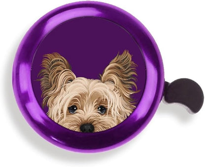 WIRESTER Purple Aluminum Round Bike Bell, Classic Ring Bicycle Bell, Bike Accessories Bell Ring for Adults Kids Girls Boys