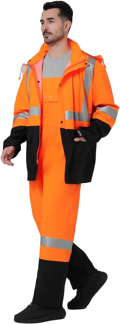 Rain Suit Waterproof Jacket and Trouser Suit Raincoat for Men and Women Outdoor All-Sport