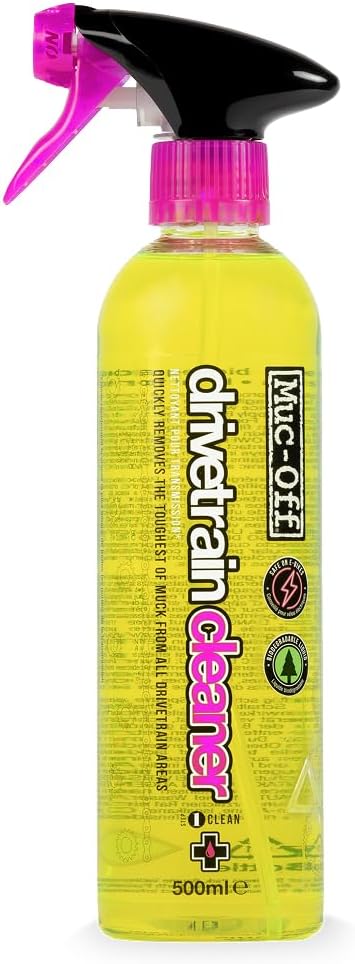 Muc-Off Bio Drivetrain Cleaner | Effective Biodegradable Bicycle Chain Cleaner and Degreaser Spray | Suitable for All Types of Bike