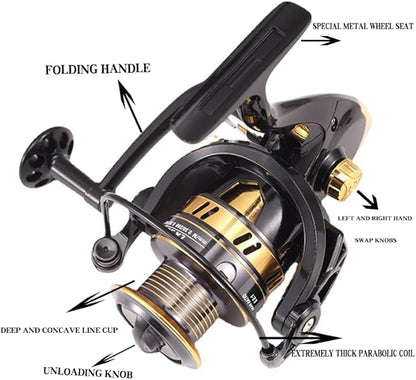 Telescopic Fishing Rod and Reel Combination, 240 Cm Carbon Fiber Rod, Adult Foldable Fishing Rod Suitable for Freshwater and Salt Water