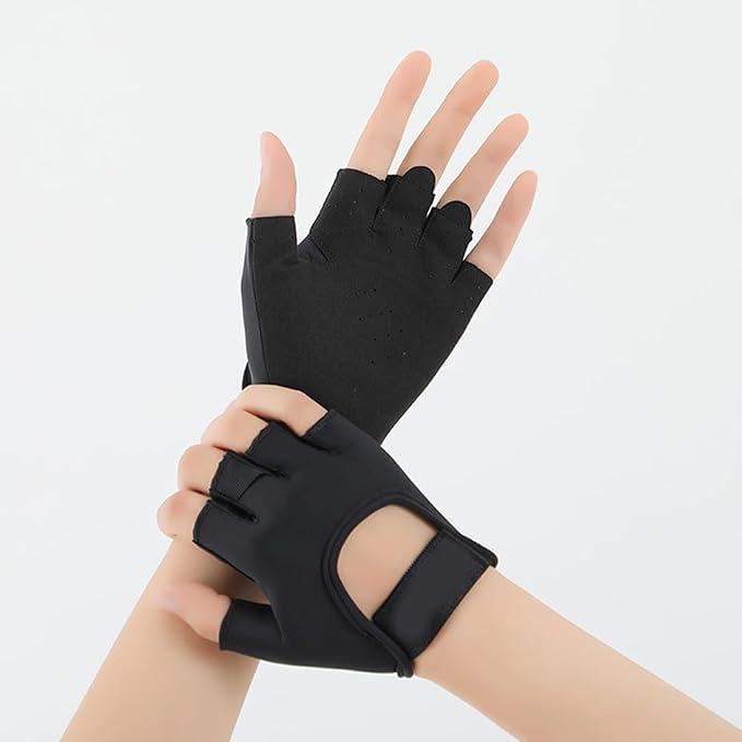 2Pcs Five Finger Fitness Exercise Glove Workout Nonslip Silicone Man Women Weightliftings Weightliftings Glove