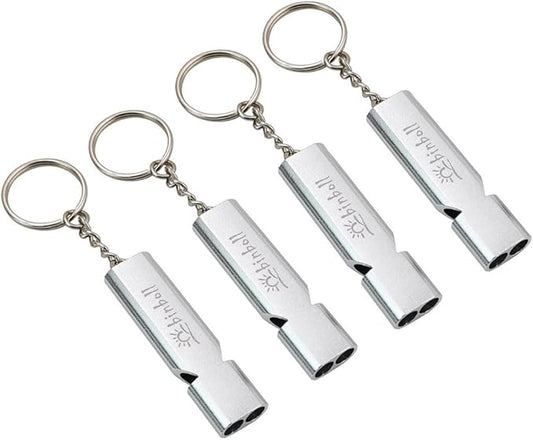 Emergency Whistles Lifeguard Safety Whistle with Lanyard and Keychain for Outdoor Camping Hiking Boating Backpacking Fishing Kayak Kids Rescue Signaling Loud Survival Whistle