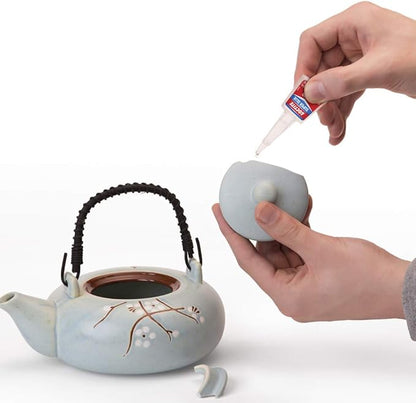 Loctite Super Glue Liquid Longneck Bottle, Clear, 0.35 fl oz Bottle, 2 Pack - Superglue for Plastic, Wood, Metal, Crafts & Repair, Cyanoacrylate Adhesive Instant Glue, Quick Dry