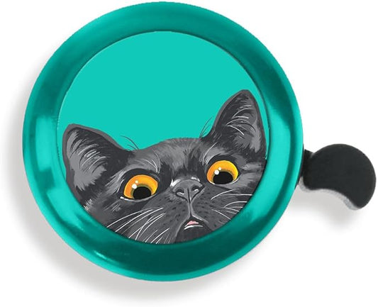 WIRESTER Green Aluminum Round Bike Bell, Classic Ring Bicycle Bell, Bike Accessories Bell Ring for Adults Kids Girls Boys