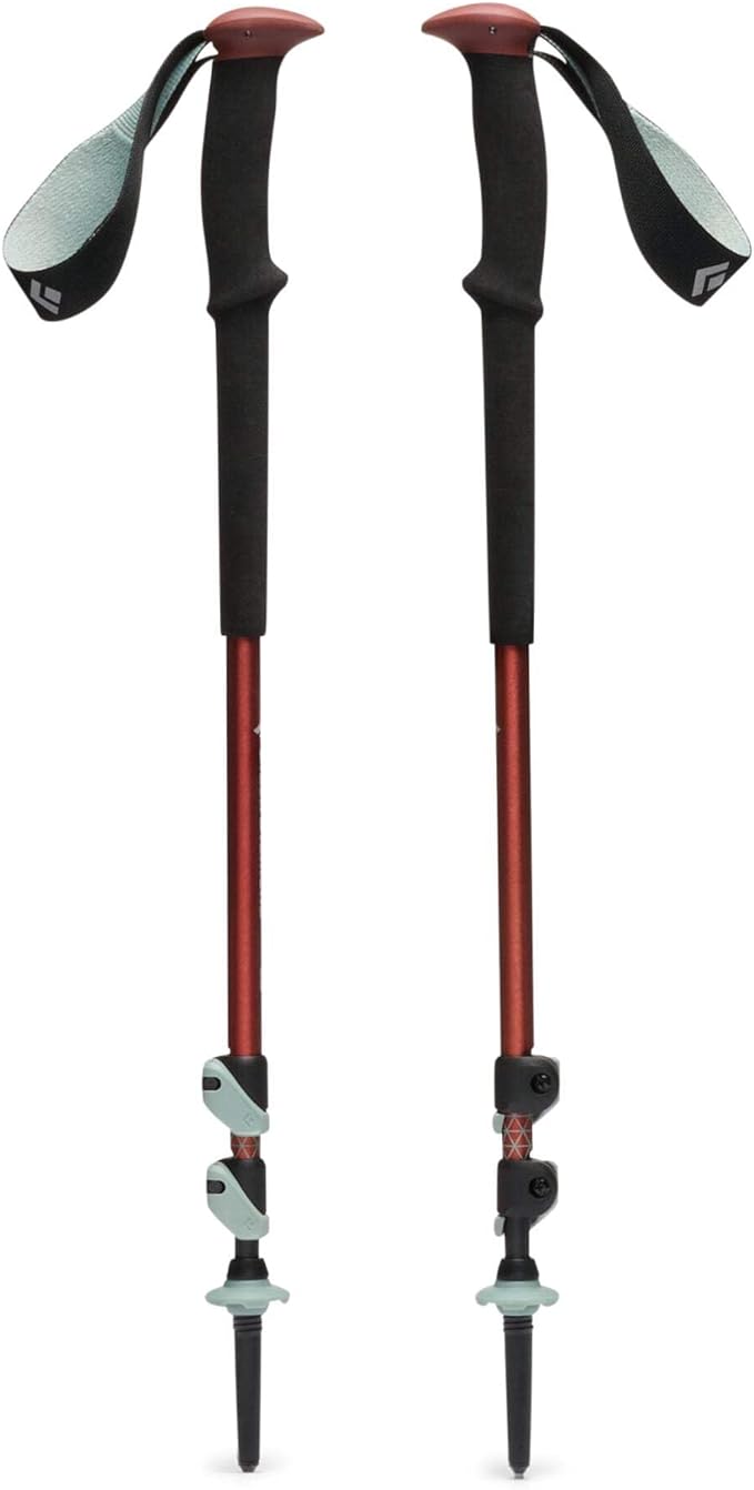BLACK DIAMOND Trail Trekking Poles (Pair) | Lightweight Aluminum Hiking Poles | FlickLock Adjustable Shafts | All-Season Stability & Comfort
