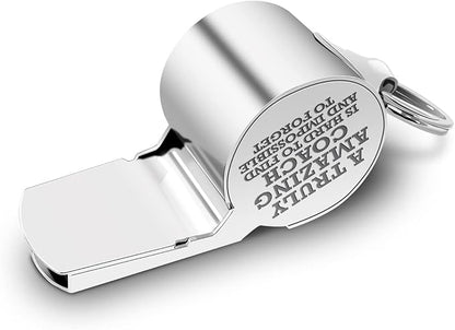 Whistle Volleyball Coach Gifts Whistle for Coaches Teachers Whistle Emergency Coach Referee Lifeguard Loud Whistle for Men Women Teacher Referees Sports Coaches Whistle with Lanyard Cheer Coach Gift.