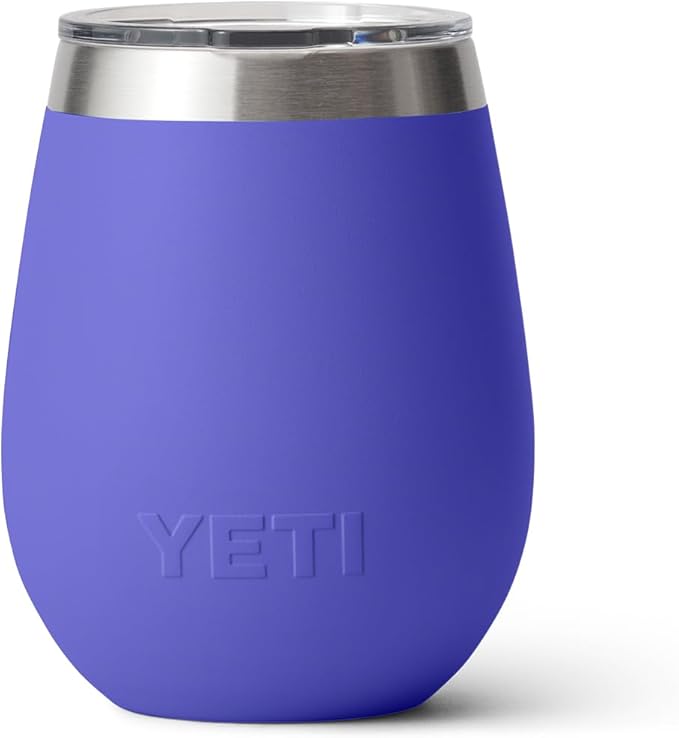 YETI Rambler 10 oz Wine Tumbler, Vacuum Insulated, Stainless Steel with MagSlider Lid, Ultramarine Violet