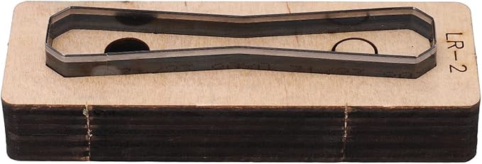 Hyuduo DIY Leather Cutting Die Tool, Alloy Steel Metal Punch Hole Cutter for Leather Crafts, Wallets, Belts, Compatible with Stamping Sets