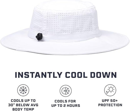 MISSION Cooling UPF Boonie Hat - Unisex Sun Hat for Hiking, Beach & Fishing - Sweat & Water Activated Technology