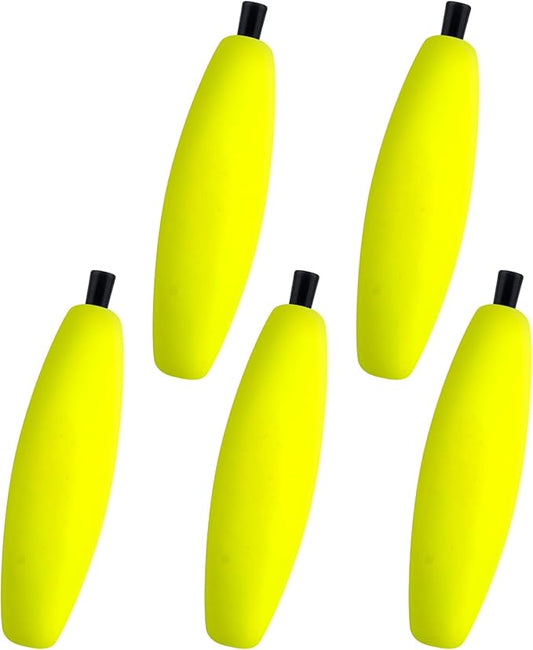 Dr.Fish 15 Pack Fishing Float Cigar Foam Bobbers Peg Floats Slip Fishing Corks Bobber for Santee Catfish Rig Crappie Freshwater Saltwater