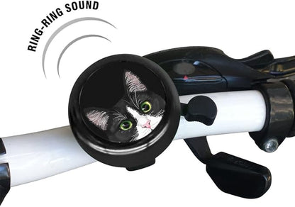 WIRESTER Cute Aluminum Round Bike Bell, Classic Ring Bicycle Bell, Bike Accessories Bell Ring for Adults Kids Girls Boys (Black, Red, Blue, Purple)