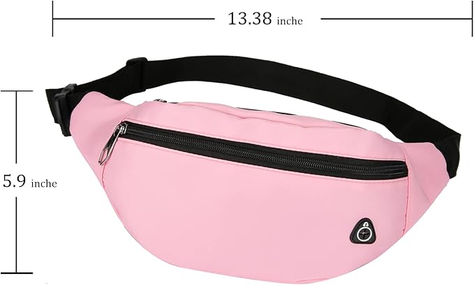 DAITET Crossbody Fanny Pack for Men&Women,Large Waist Bag & Hip Bum Bag with Adjustable Strap for Outdoors Workout Traveling Casual Running Hiking Cycling
