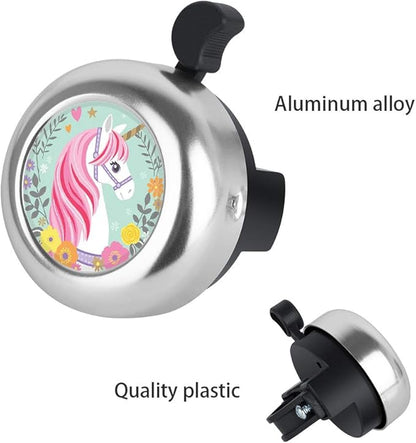 MZELQ Bicycle Bell Cute Clear Sound Adjustable Size Aluminum Bike Accessories Bell Ring for Girls Women Kids Adults