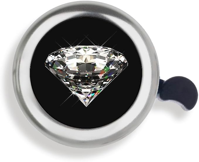 WIRESTER Silver Aluminum Round Bike Bell, Classic Ring Bicycle Bell, Bike Accessories Bell Ring for Adults Kids Girls Boys