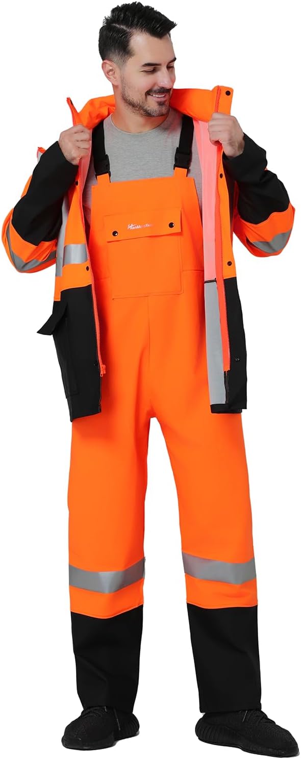 Rain Suit Waterproof Jacket and Trouser Suit Raincoat for Men and Women Outdoor All-Sport