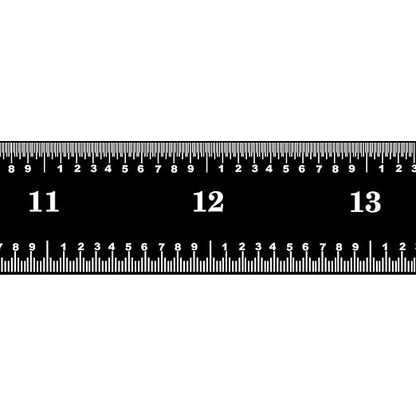 PEC Tools Flexible 24-inch Ruler, Stainless Steel, High Contrast, 1/32“, 1/64”, 1/50“, 1/100” High-Precision Ruler, Suitable for Precision Workshops and Laboratories, Made in USA