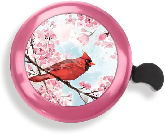 WIRESTER Pink Aluminum Round Bike Bell, Classic Ring Bicycle Bell, Bike Accessories Bell Ring for Adults Kids Girls Boys - Animals