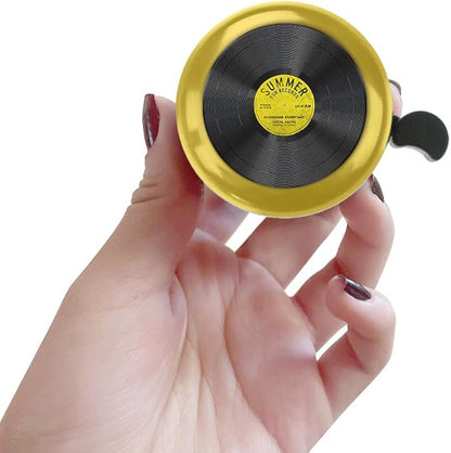 WIRESTER Gold Aluminum Round Bike Bell, Classic Ring Bicycle Bell, Bike Accessories Bell Ring for Adults Kids Girls Boys