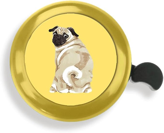 WIRESTER Gold Aluminum Round Bike Bell, Classic Ring Bicycle Bell, Bike Accessories Bell Ring for Adults Kids Girls Boys