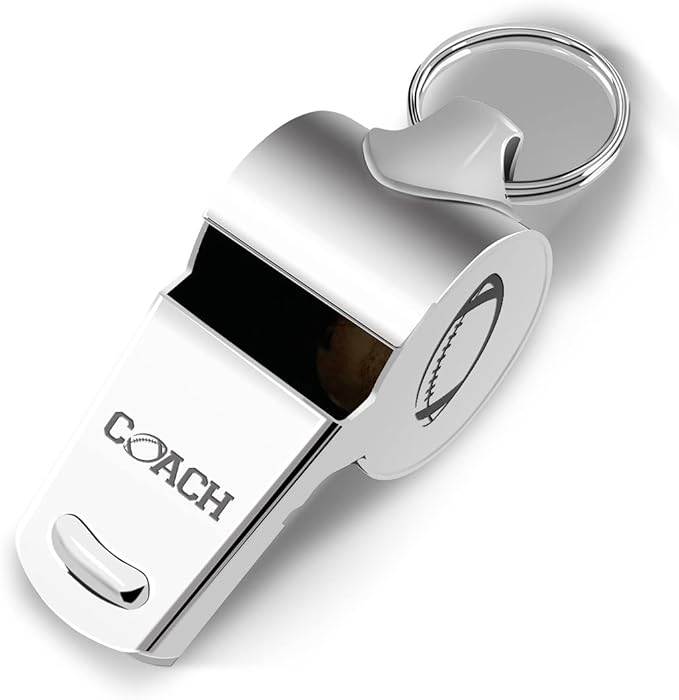 Whistle Football Coach Gifts Whistle for Coaches Teachers Whistle Emergency Coach Referee Lifeguard Loud Whistle for Men Women Teacher Referees Sports Coaches Whistle with Lanyard Cheer Coach Gift.