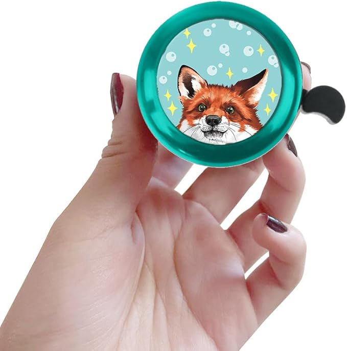 WIRESTER Green Aluminum Round Bike Bell, Classic Ring Bicycle Bell, Bike Accessories Bell Ring for Adults Kids Girls Boys