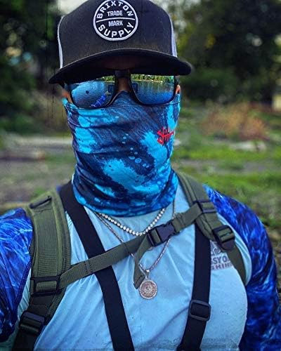 BASSDASH UPF 50+ UV Sun Protection Neck Gaiter Fishing Mask Hunting Kayaking Hiking Cycling Ski Sports