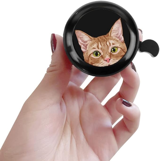 WIRESTER Cute Aluminum Round Bike Bell, Classic Ring Bicycle Bell, Bike Accessories Bell Ring for Adults Kids Girls Boys (Black, Red, Blue, Purple)