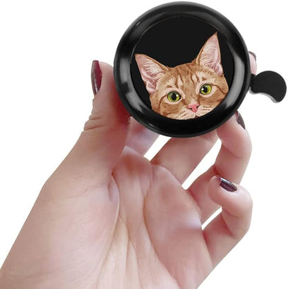 WIRESTER Cute Aluminum Round Bike Bell, Classic Ring Bicycle Bell, Bike Accessories Bell Ring for Adults Kids Girls Boys (Black, Red, Blue, Purple)