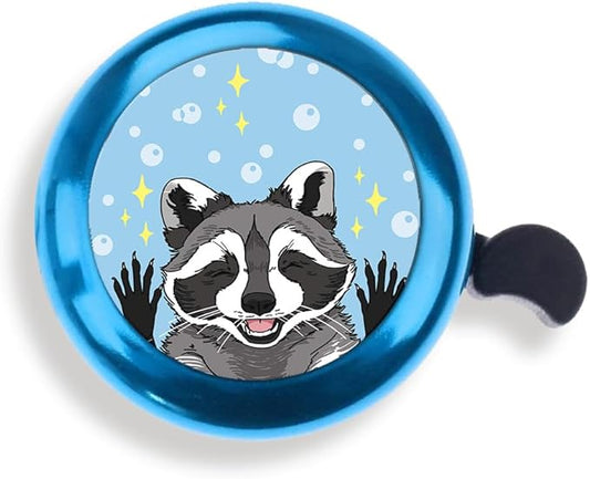 WIRESTER Blue Aluminum Round Bike Bell, Classic Ring Bicycle Bell, Bike Accessories Bell Ring for Adults Kids Girls Boys