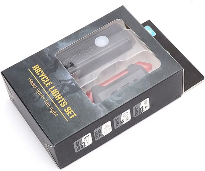 Waterproof Lamp USB LED Rechargeable Front and Tail Light Set Bike Accessories USB Rechargeable Cycle Lamp