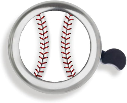 WIRESTER Silver Aluminum Round Bike Bell, Classic Ring Bicycle Bell, Bike Accessories Bell Ring for Adults Kids Girls Boys