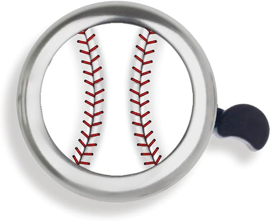 WIRESTER Silver Aluminum Round Bike Bell, Classic Ring Bicycle Bell, Bike Accessories Bell Ring for Adults Kids Girls Boys