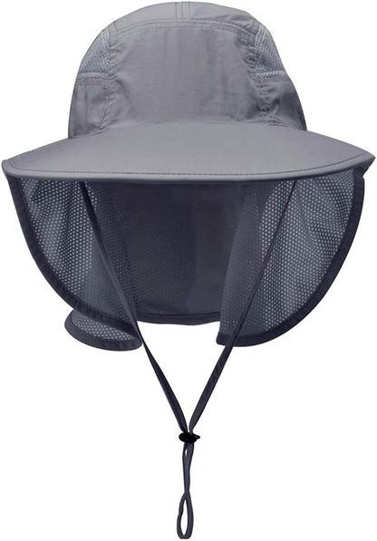 Unisex Outdoor Activities UV Protecting Sun Hats with Neck Flap