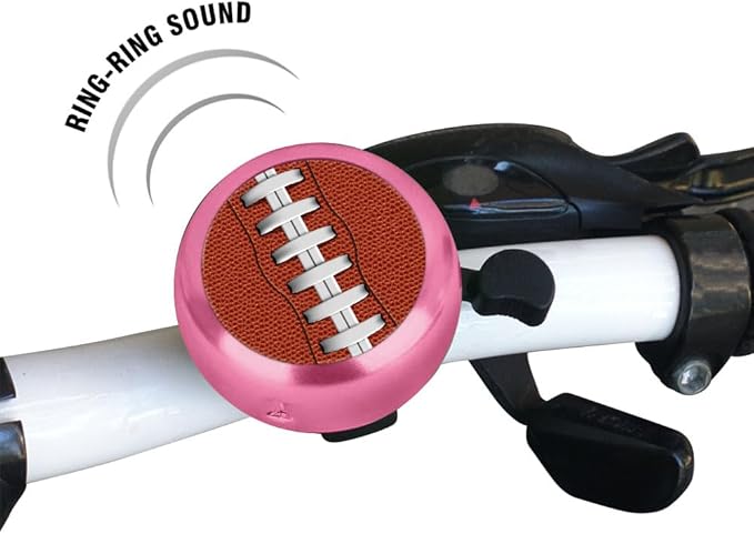 WIRESTER Pink Aluminum Round Bike Bell, Classic Ring Bicycle Bell, Bike Accessories Bell Ring for Adults Kids Girls Boys