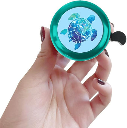 WIRESTER Green Aluminum Round Bike Bell, Classic Ring Bicycle Bell, Bike Accessories Bell Ring for Adults Kids Girls Boys