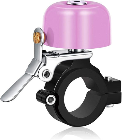 Greallthy Bike Bell Classic Brass Bicycle Bell,Bike Bells for Adults Kids, Loud Retro Bell for Road & Mountain Bikes, Universal Handlebar Fit.