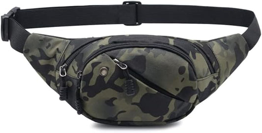 DAITET Crossbody Fanny Pack for Men&Women,Large Waist Bag & Hip Bum Bag with Adjustable Strap for Outdoors Workout Traveling Casual Running Hiking Cycling