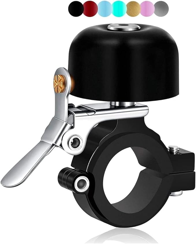 Greallthy Bike Bell Classic Brass Bicycle Bell,Bike Bells for Adults Kids, Loud Retro Bell for Road & Mountain Bikes, Universal Handlebar Fit.