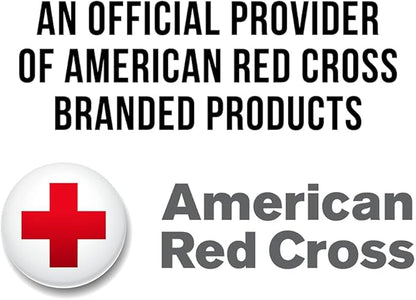 American Red Cross Officially Licensed Product, Large Deluxe Auto First Aid Kit with Soft Case, Emergency Supplies to Clean & Treat Minor Injuries, Keep Hydrated & Warm