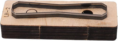 Hyuduo DIY Leather Cutting Die Tool, Alloy Steel Metal Punch Hole Cutter for Leather Crafts, Wallets, Belts, Compatible with Stamping Sets